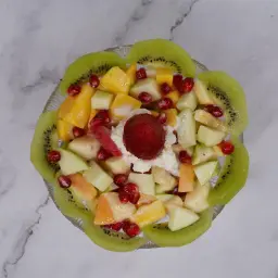 Fruit Salad With Ice Cream